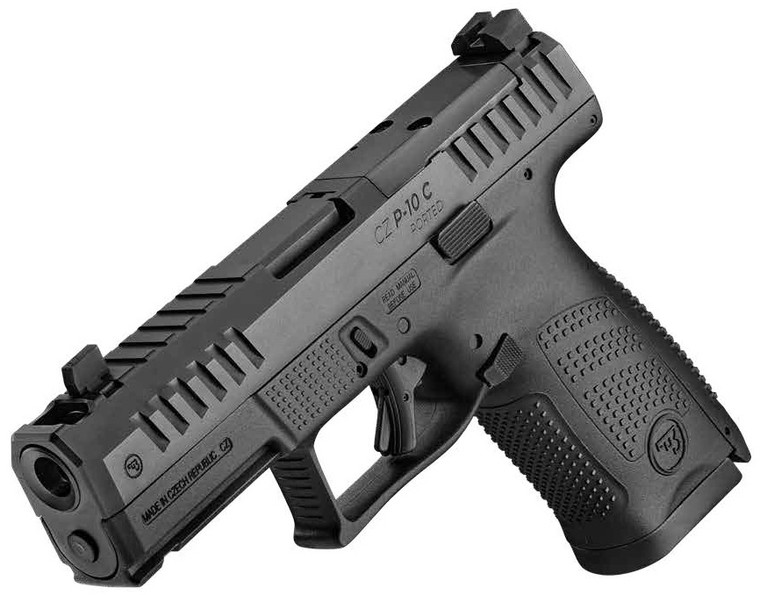 CZ-USA 91578 P-10 C 9mm Luger 15+1 4" Ported Barrel, Optic Ready/Serrated Slide