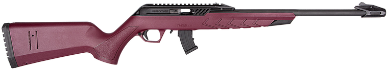 Derya TM22.STAN.BC.18 TM22 Standard Full Size 22 LR 10+1 18" Black Target Barrel Black Cherry Adjustable Polymer Stock