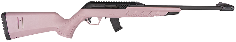Derya TM22.STAN.PINK.18 TM22 Standard Full Size 22 LR 10+1 18" Black Target Barrel Pink Adjustable Polymer Stock
