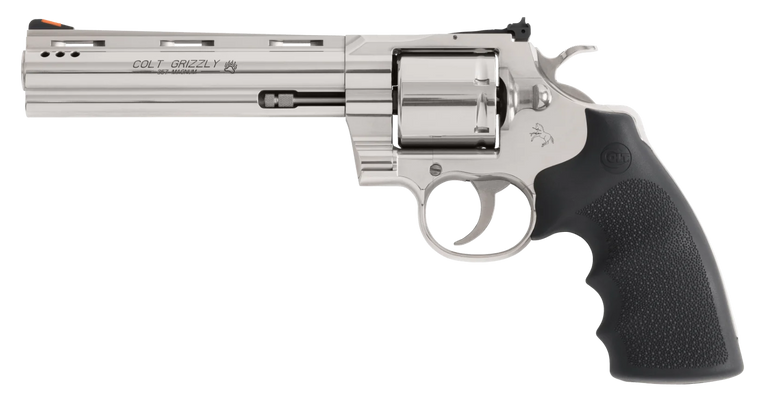 Colt Grizzly Handgun .357 Mag 6rd Capacity 6'' Barrel Stainless Frame Rubber Grips