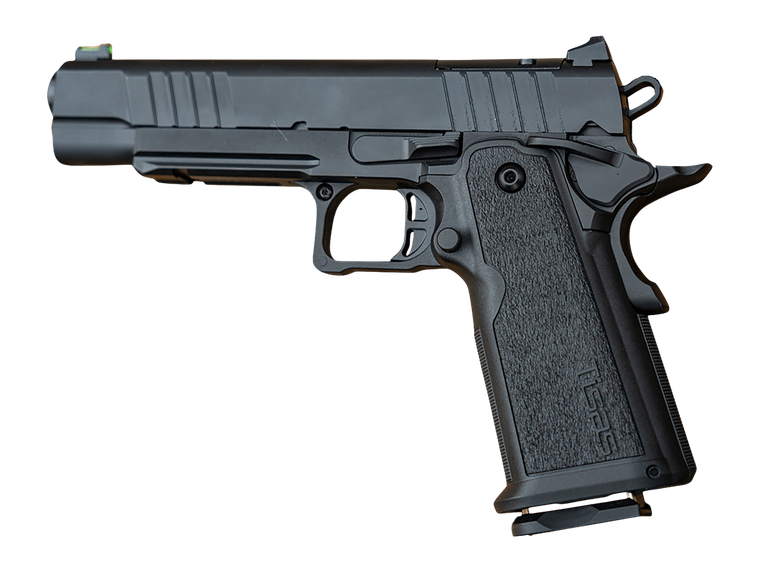 Tisas 1911 Duty 9 DS Handgun 9mm Luger 18rd Magazines(2) 5" Barrel Titanium Firing Pin Black w/Rail