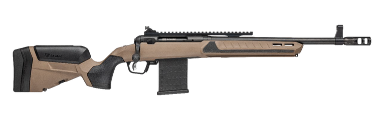 Savage 110 Scout V2 Rifle .300 Blackout 10rd Magazine 16.5 Threaded Barrel Tan Stock