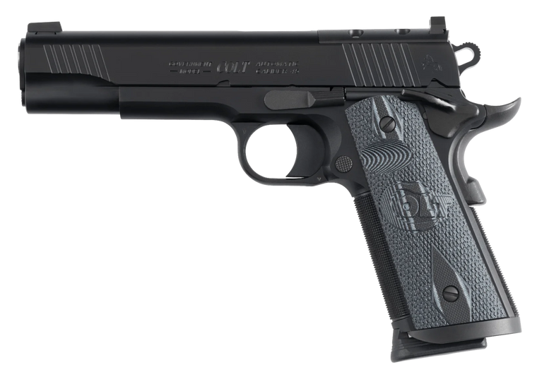 Colt CCU Government 1911 Handgun 9mm Luger 9rd Magazine 5" Barrel Matte Black DLC G10 Grips Optic Ready