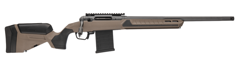 Savage 110 Core Tactical Rifle 6mm Creedmoor 10rd Magazine 20" Threaded Fluted Barrels Coyote Tan Synthetic Stock