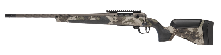 Savage 32587 110 Core Hunter Pro 7mm-08 Rem 3+1 20" Spiral Fluted Barrel Savage Woodland Camo AccuStock w/AccuFit V2 Synthetic