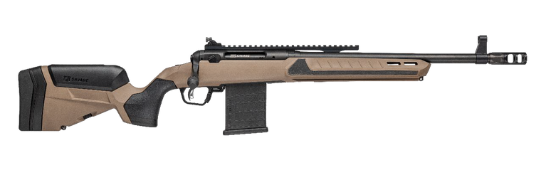 Savage 110 Scout V2 Rifle 450 Bushmaster 4rd Magazine 16.5 Threaded Barrel Tan Stock