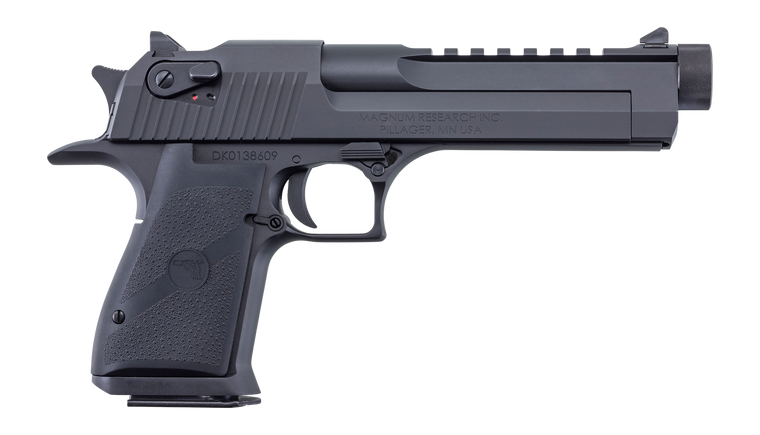 Magnum Research DE50THR Desert Eagle Mark XIX 50 AE 8+1 6" Black Oxide Threaded Barrel Serrated Slide & Carbon Steel Frame