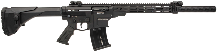 Derya Firearms DY1220CAUS DY12 12ga Semi-Auto 5+1 20" Threaded Barrel 7075-T6 Aluminum Receiver Mil-Spec Pistol Grip
