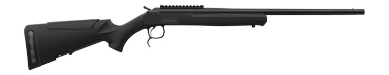 Retay USA GML243BLK20 Gamelander 243 Win 1rd 20" Black Chrome Single Shot Barrel Black Chrome Steel Receiver w/Picatinny Rail