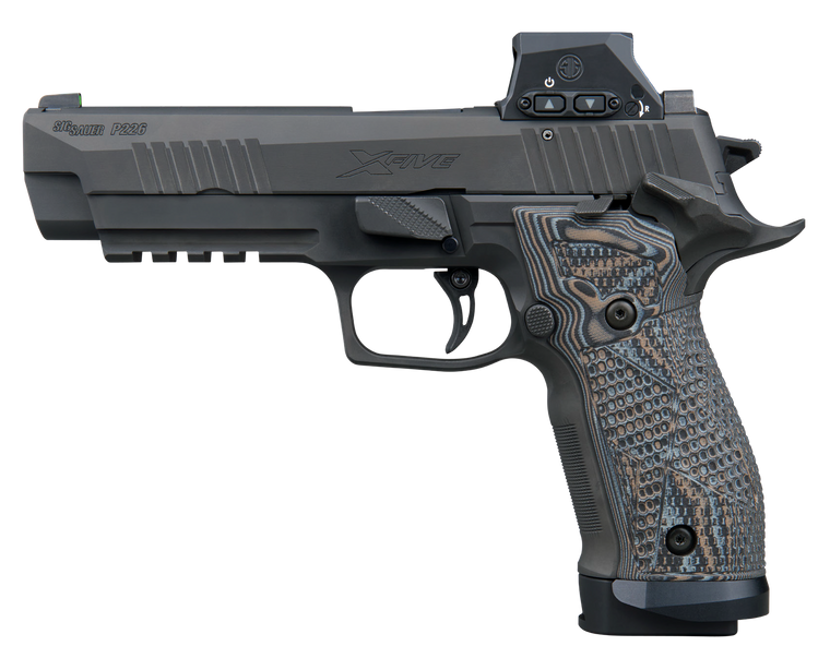 Sig Sauer 226X59XTMSAORXSL P226 XFive Extreme 9mm Luger 20+1 5" Bull Barrel Black Nitron Stainless Steel Serrated w/Optic Slide