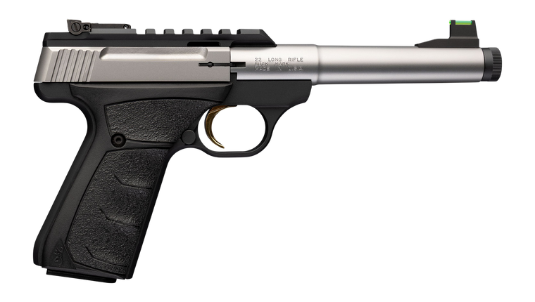 Browning 051618490 Buck Mark Plus Camper SR 22 LR 10+1 5.90" Matte Blued Bull Threaded Barrel Picatinny Rail Receiver Aluminum