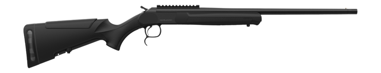 Retay USA GML350BLK20 Gamelander 350 Legend 1rd 20" Black Chrome Single Shot Barrel Black Chrome Steel Receiver w/Picatinny