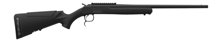 Retay USA GML308BLK20 Gamelander 308 Win 1rd 20" Black Chrome Single Shot Barrel Black Chrome Steel Receiver w/Picatinny Rail