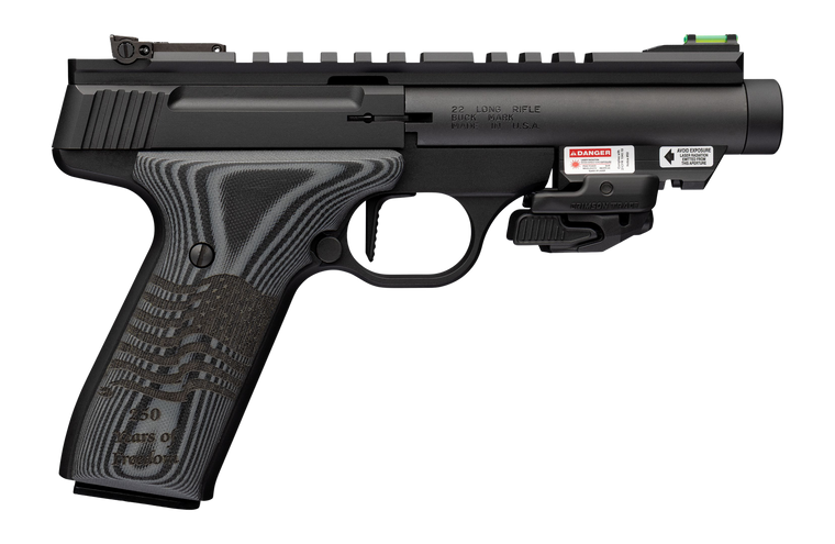 Browning 051612490 Buck Mark Black Label 250 SR 22 LR 10+1 4.40" Matte Black Threaded Bull Barrel Matte Black Aluminum Frame