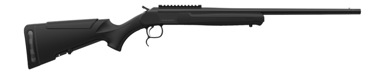 Retay USA GML270BLK20 Gamelander 270 Win 1rd 20" Black Chrome Single Shot Barrel Black Chrome Steel Receiver w/Picatinny Rail