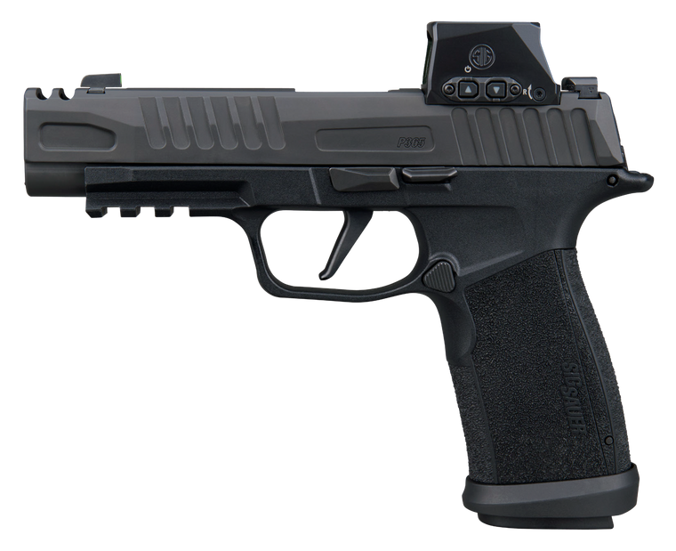 Sig Sauer P365 Fuse Comp Handgun 9mm Luger 21(2) &17(1)rd Magazines 3.7" Barrel Black Modular Polymer Grip Romeo Sig Loc