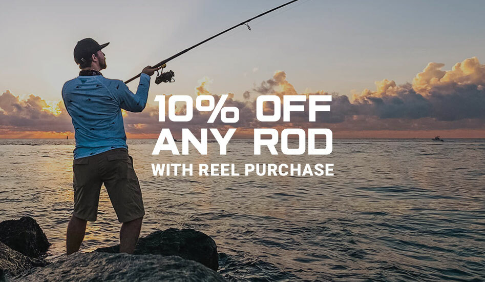 10% OFF Any Rod With Fishing Reel Purchase