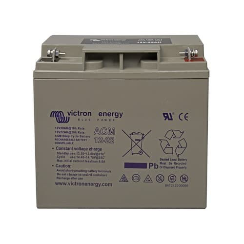 BAT212200084 Victron Energy 12V/22Ah AGM Deep Cycle Batt.