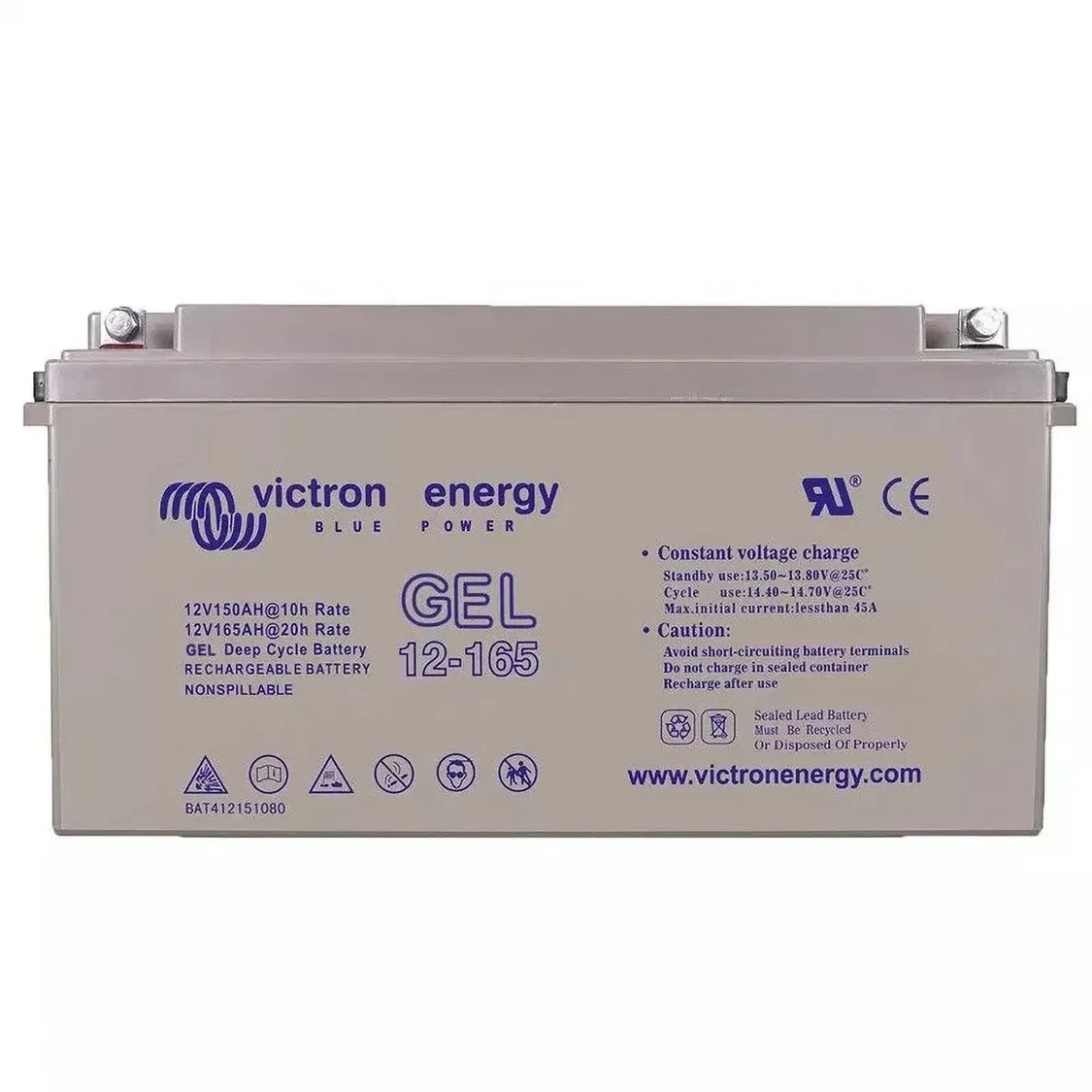 BAT412151104 12V/165Ah Gel Deep Cycle Batt. Victron Energy