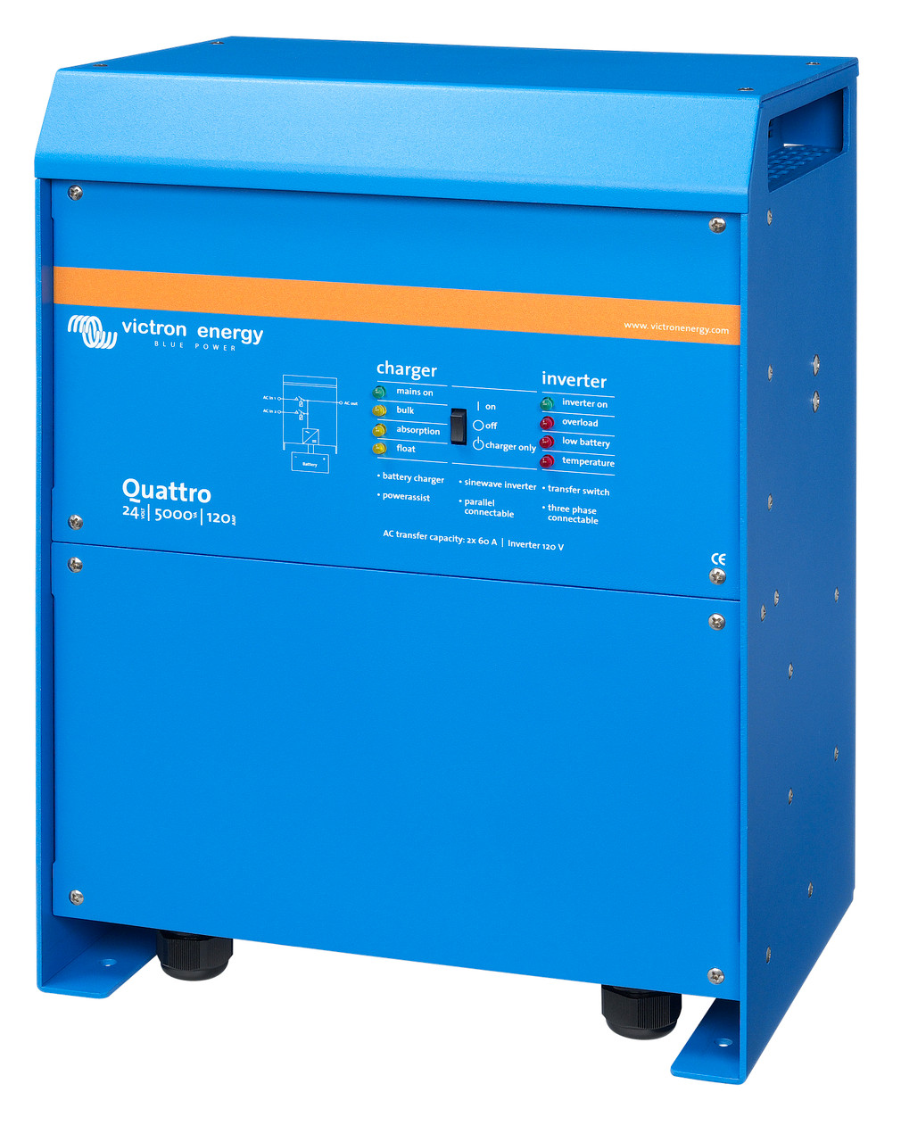 QUA245021010  Quattro 24/5000/120-100/100 230V VE.Bus Victron Energy