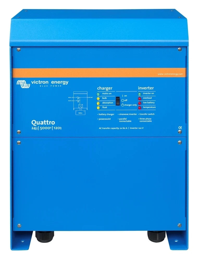 QUA245023110 Quattro 24/5000/120-100/100 120V VE.Bus Victron Energy