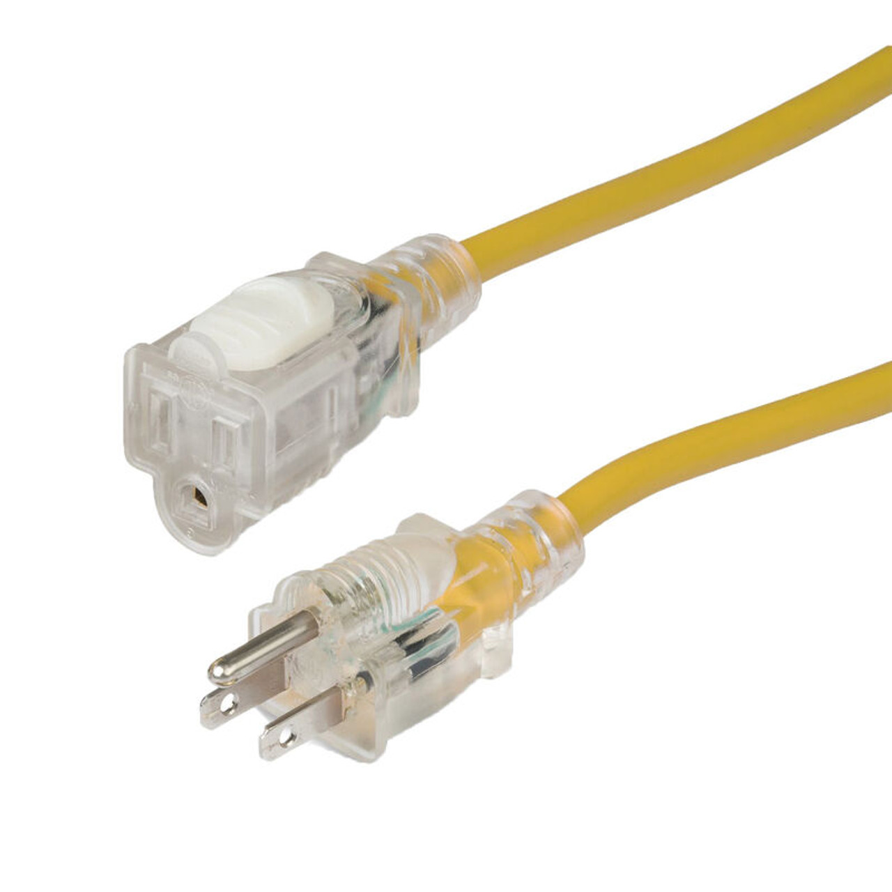 MARINCO 50' Locking, Lighted Extension Cord, 15A, 14/3 AWG, Yellow PN 150050 MALAYSIA INDONESIA VIETNAM SINGAPORE THAILAND Philippines