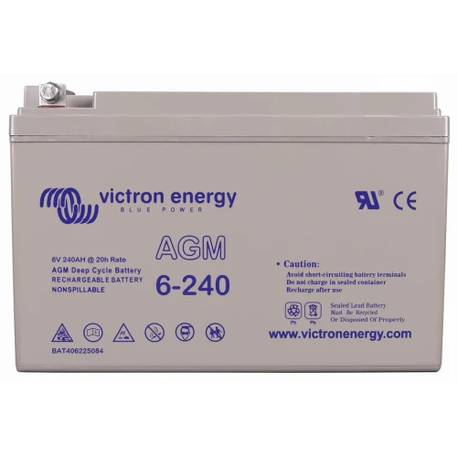 BAT406225084 Victron Energy 6V/240Ah AGM Deep Cycle Batt.