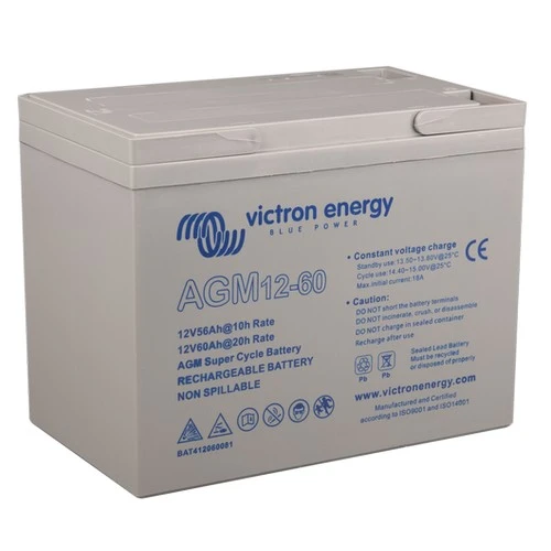 BAT412060082  12V/60Ah AGM Super Cycle Batt. (M6) Victron Energy