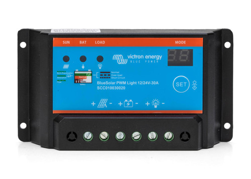 SCC010030020  BlueSolar PWM-Light Charge Controller 12/24V-30A Victron Energy