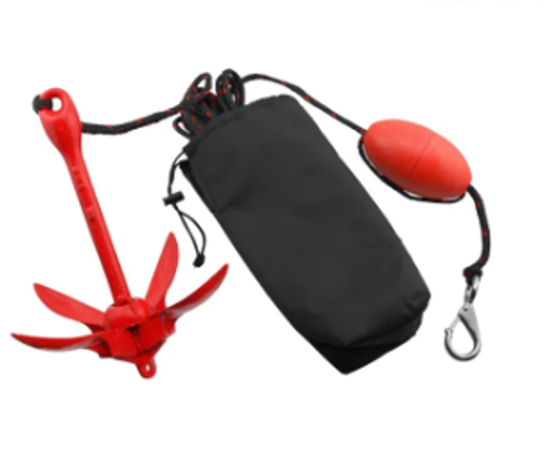 Complete Grapnel Anchor Kit for Small Boats, Kayaks, PWC, Jet Ski, Paddle Boards, etc. - 3.5 lbs MALAYSIA INDONESIA VIETNAM SINGAPORE THAILAND Philippines