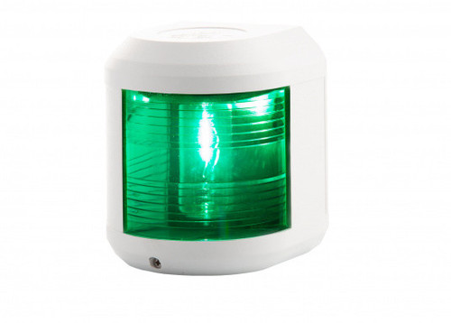 AQUA SIGNAL Series 41 Starboard Light, white housing PN 3543623000 AQUA SIGNAL NAVIGATION LIGHTS MALAYSIA INDONESIA SINGAPORE VIETNAM THAILAND CAMBODIA LAOS STARBOARD LIGHTS PORT LIGHTS