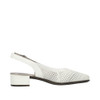 SLING BACKCLOSED TOE PERF SANDAL WHITE 47066-80