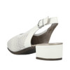 SLING BACKCLOSED TOE PERF SANDAL WHITE 47066-80
