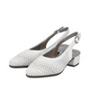 SLING BACKCLOSED TOE PERF SANDAL WHITE 47066-80