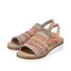 WOVEN BAND SANDAL BS APRICOT V1241-90