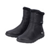SIDE ZIP WP CASUAL BOOT WITH CORD DETAIL BLACK Z0070-00
