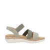 VELCRO Z-STRAP BACKSTRAP SANDAL 2TONE OLIVE R6861-52