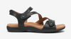 ASYM LEATHER STRAP SANDAL BIG TIME WIDE