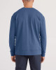 3SIX FIVE LONG SLEEVE CREW - WASHED INDIGO SXLT37WID(SXLT37WID)