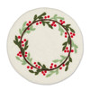 MISTLETOE & BERRIES TRIVET WHT/GRN 28NEPAL70(28NEPAL70)