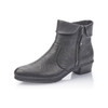 CLEAN BOOTIE OUTSIDE ZIP FOLD OVER BLACK Y07A8-01