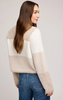 LUCILLE FUZZY CREW 2 TONE SWEATER GF2510-3143