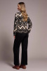 CREW NECK JACQUARD PRINT SWEATER 2357O-8341