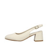 SLINGBACK DRESS SANDAL BLOCK HEEL CREAM 44751-61