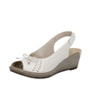 SLINGBACK WEDGE PERF SANDAL PORCELAIN 624H1-60