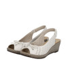 SLINGBACK WEDGE PERF SANDAL PORCELAIN 624H1-60