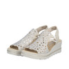 SLIP ON LACEY PERF WEDGE SANDAL GINGER 67465-62
