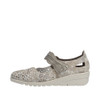 PERF WEDGE MJ STRAP SHOE PEARL METALLIC L5359-90