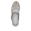 PERF WEDGE MJ STRAP SHOE PEARL METALLIC L5359-90