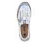 SLIPON BUNGEE CORK SOLE WHITE/BLUE PRINT N42K6-90
